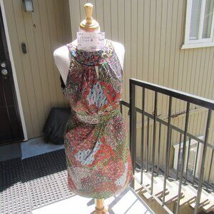 #259. NEW WOMEN'S SATIN & BEADED SUMMER DRESS BY STAR  (SIZE 14)